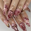 MISUD Press on Nails - Medium Almond Glue on Nails