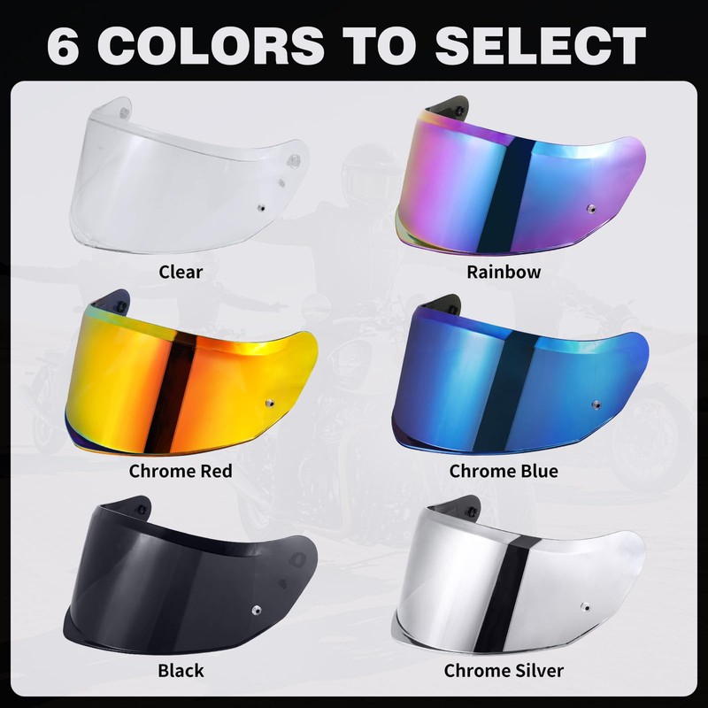 JQF Gear Stream II Visor Shield, Helmet Shield Repalcement for