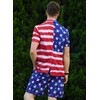 Mainfini Mens Blazer July 4th Suit Patriotic US Flag Blazer
