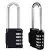Diompirux Set of 2 Combination Lock with Shackle Long, 4