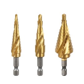 DWA1790IR Step Drill Bit Set for DEWALT Step Bits,Drill Bit for Metal 3-Pcs