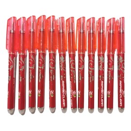 Pluma Borrable Varios Colores 12 Pzs                                                                                                                  