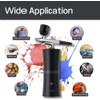 SHPTDJTICAirbrush Kit with Compressor, Airbrush Compressor Rechargeable Upgraded 1200Amh 32PSI