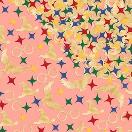 xo, Fetti Wizard Party Foil Confetti - 200 pc | Birthday Accessory, Kids Magic Favor, DIY Activity, Bday Decoration, Millennial Table Decor, Glitter Tablescape