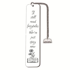 Funny Gifts Bookmarks for Women Men I Still Read Fairytales They're Just Spicier Now Bookmark for Bookworm Booklovers Gift Book Marks for Bookish Gifts for Book Reading Lovers