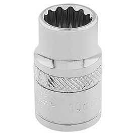 Draper 32770 Hi-Torq 12 Point Socket Square Drive 3/8 Inch, 6mm