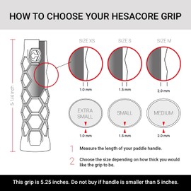 Hesacore Padel Tour Grip, cómodo agarre de pádel – Ayuda con el codo de tenis, aumenta la fuerza de agarre, menos vibraciones, soporte de dedos, ayuda a las manos sudorosas, perfecto para jugadores de club de pádel