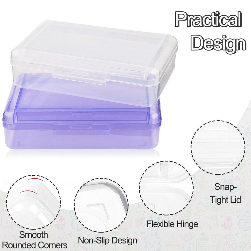 Meiikun Pencil Box, Large Capacity Pencil Boxes 2 Compartments, Hard