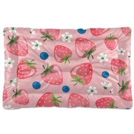xigua Strawberry Pet Bed, Soft Anti-Slip Dog Cat Bed Pet Mattress for Small Medium Large Dogs and Cats, 24 x 18 Inch