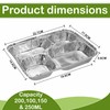 M1SS 50 Aluminium Foil Trays with Lids Silver Foil Food