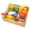A and E Imports - Kitchen Cutting Fruits Crate Pretend