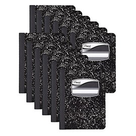 Mead Square Deal Black Marble Memo Book, 3 1/4" x 4 1/2", 50 Sheets (12 Pack)