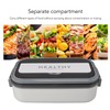 Bento Lunch Box 316 Stainless Steel 700ml Capacity Leakproof Microwave