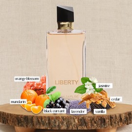 Liberty Paris Eau de Parfum Natural Spray Perfume for Women 100ml/3.4fl.oz. - White Floral, Citrus, Vanilla, Aromatic Fragrance