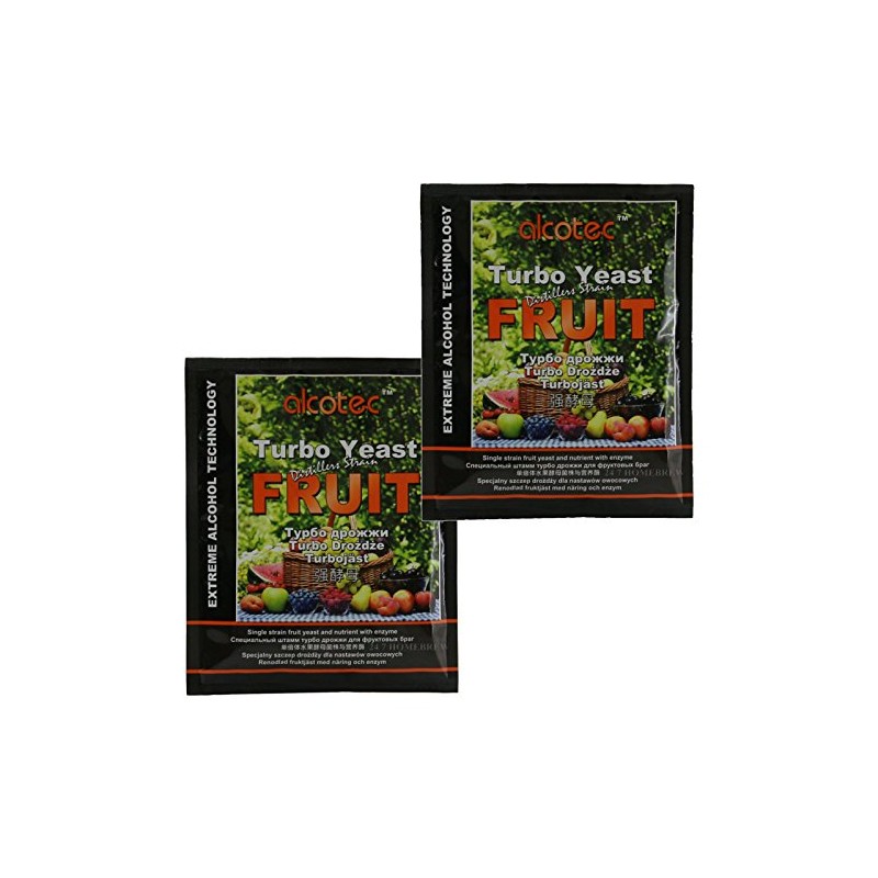 Alcotec 2x Distiller’s Yeast Fruit with Enzyme 60g 25L