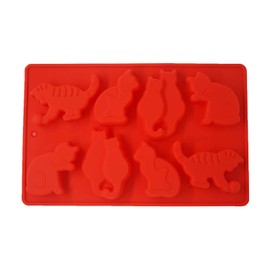 LYWUU Cat Shaped Silicone Ice Cube Molds and Tray Jelly Biscuits Chocolate Candy Making or Gelatin Setting