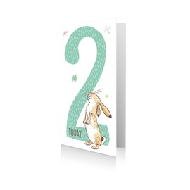 Danilo Promotions Age 2 Birthday Card, Guess How Much I Love You Age 2 Card,9 X 5