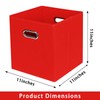 Yunkeeper Fabric storage bins Cubes, Fabric Cube Organizer with Handle,