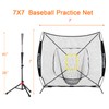 Storgem Baseball and Softball Practice Net 7×7ft Portable Hitting Pitching