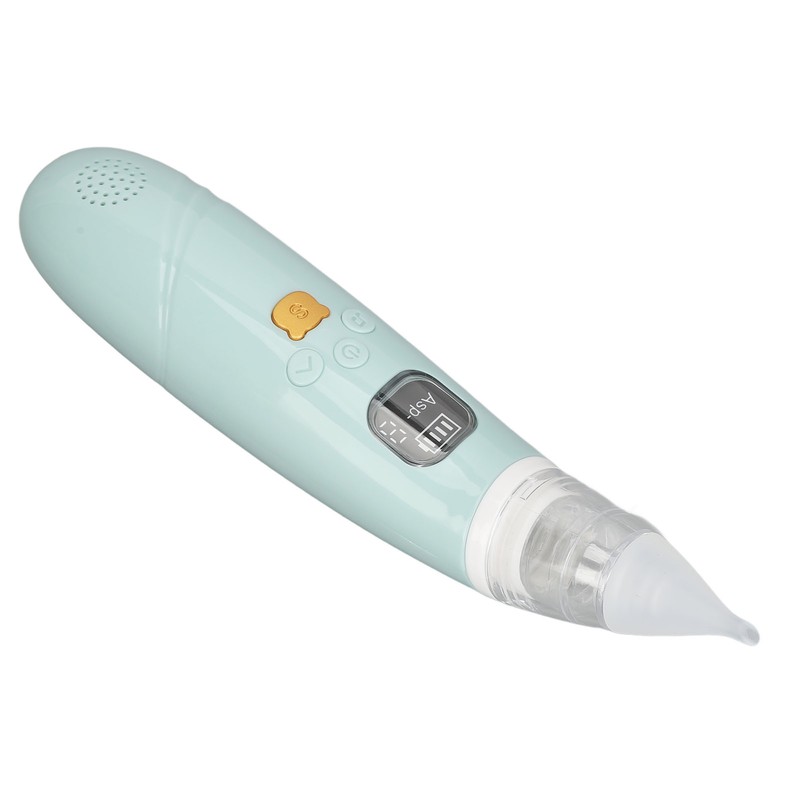 Electronic Infant Nose Aspirator Adjustable Suction Level Music Light Soothe