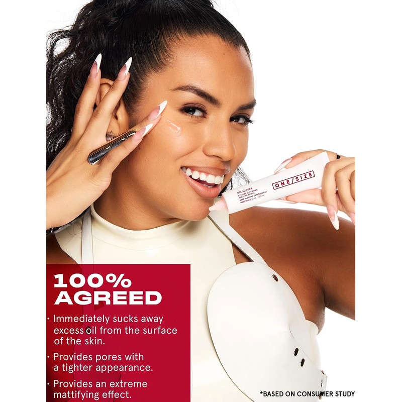 One Size Oil Sucker Extreme Mattifying Alkaline Primer, 12Hr Wear,