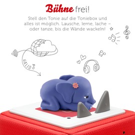 tonies Audio Figures for Toniebox, The Little Elephant Who Likes to Fall asleep, Audio Book with Music for Children from 3 Years, Playing Time Approx. 34 Minutes