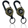 Bishkel Carabiner Reel Key Chain Key Reel Keychain Telescopic, Set