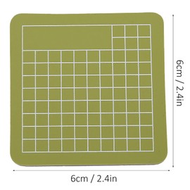 7 Pieces/Colours Mini Cutting Mat 2.4 x 2.4 Inch Square Grid Cut Mat Craft Carving Self-Healing Cutting Mats for Crafts