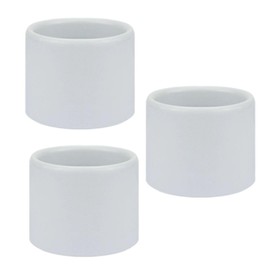 JNXQWE Light Socket Shade Ring,Metal Lamp Shade Collar Rings for Medium-Base Ceramic Sockets,Lock E26 E27 Ceramic/Porcelain Socket with Thread Diameter 1-1/2 Inches (White,3-Pack)