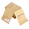 WACCOMT Pack Pack of 100 Small Brown Resealable Kraft Paper