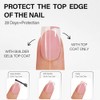 Vansiho Uñas Postizas Francesas de Gel Rosa, Uñas Postizas Cortas