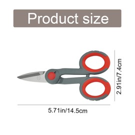 SHIQIZHIJIA Fishing Line Scissors Stainless Steel Heavy Duty Scissors Non-Slip Wave Scissors for Fishing Line Copper Wire Fishing Accessories