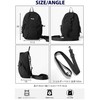 Fila brand logo embroidered nylon 2-way body bag shoulder bag