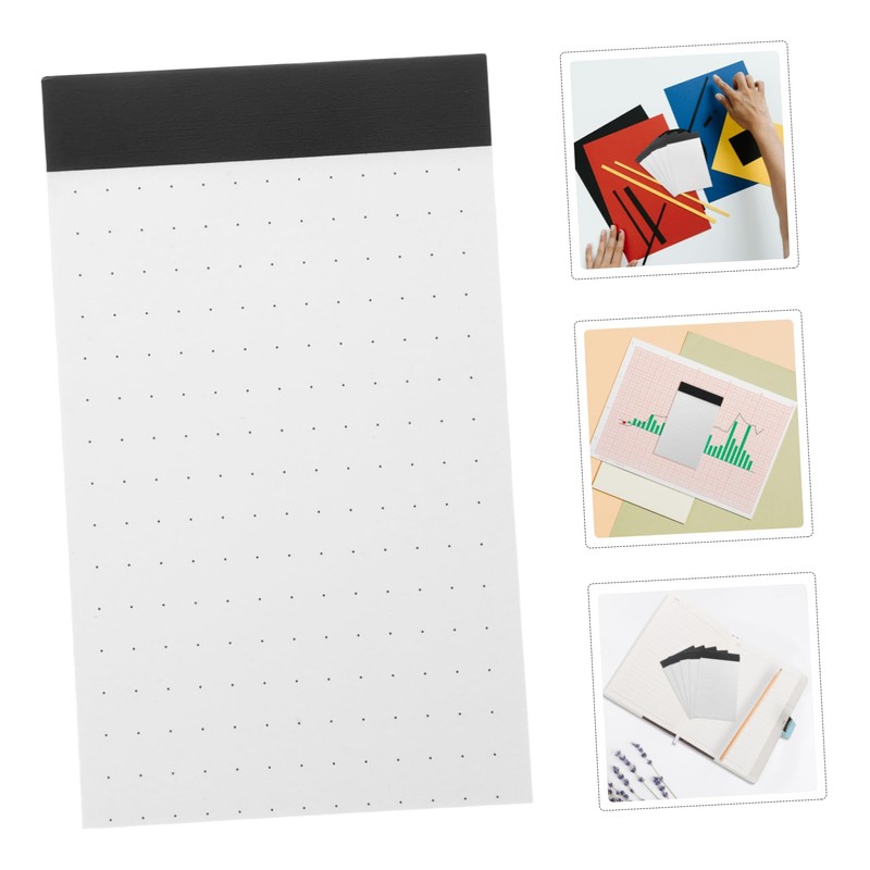 Operitacx 5pcs Note Pad Mini Notepads Grid Index Cards Dotted