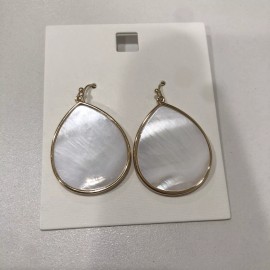 Fashion Jewelry Beeline Fashion Jewelry Gold Pearlescent Teardrop Dangly Earrings