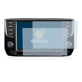 2x BROTECT HD-Clear Screen Protector Volkswagen Golf 7 Discover Pro Navigationssystem Protector - Crystal-Clear, Anti-Fingerprint