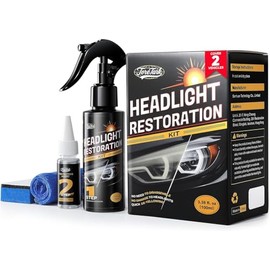 Headlight Restoration Kit - No Tools Required for Clear, Bright Lights