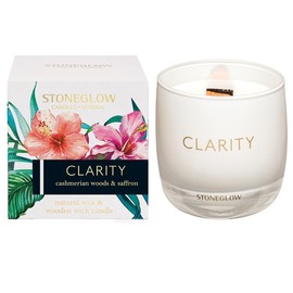 Stoneglow Candle Infusion Collection Clarity Cashmerian Woods & Saffron