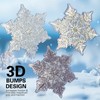 YEESOOM Snowboard Stomp Pad, Snowflake Stomp Pad Snowboarding Clear, 3D