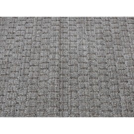 Shahbanu Rugs Scorpion Gray Hand Loomed Tone on Tone Design Wool Sample Oriental Rug (2'x3')