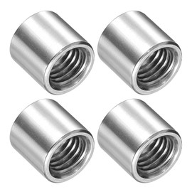 METALLIXITY Weld on Bung Nut (M10x14mmx13mm) 4Pcs, Stainless Steel Insert Weldable Fuel Tank Fitting - for Component Maintenance, Weld-On Adapter