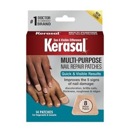 Kerasal Multi-Purpose Nail Repair Patches - 14 Count - Nail Repair for Damaged Nails, 8-Hour Nail Treatment Restores Healthy Appearance (Packaging May Vary)