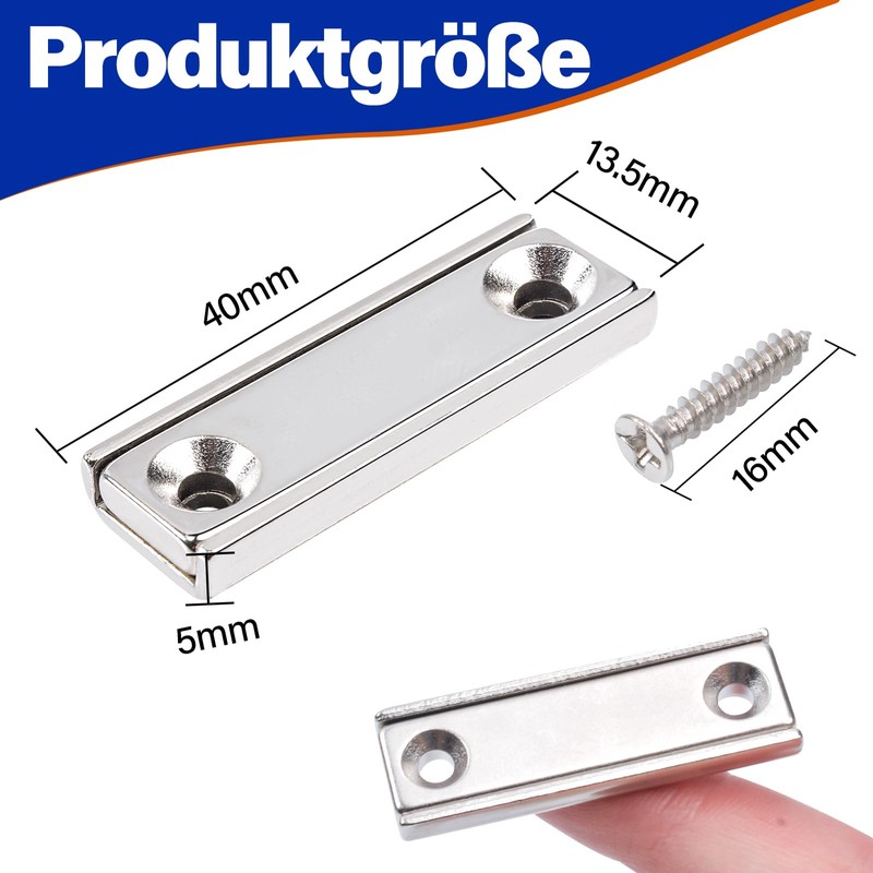 Neodymium Magnets Extra Strong, 40 x 13.5 x 5 mm