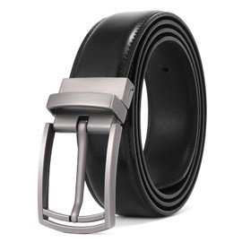 GOIACII Cow Leather Belt for Men Rotated Buckle Casual Jeans Dress Belts Men Belt With Gift Box