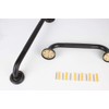 700Brass 20-Inch Grab Bar Featuring Anti-Slip Handrail, Solid Brass, Oil