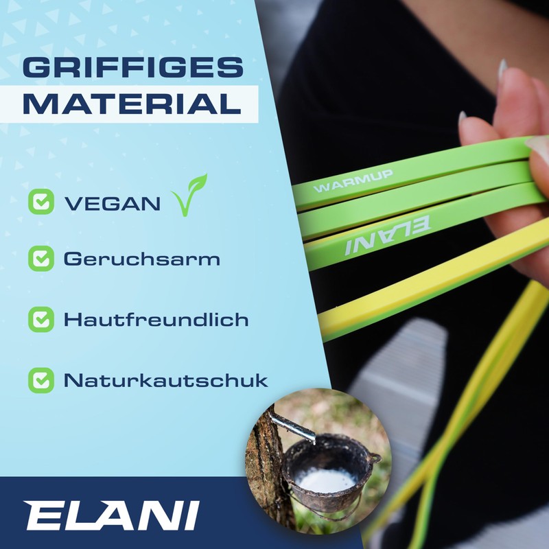 ELANI Resistance Bands Strength Training with Distance Markings as Pull