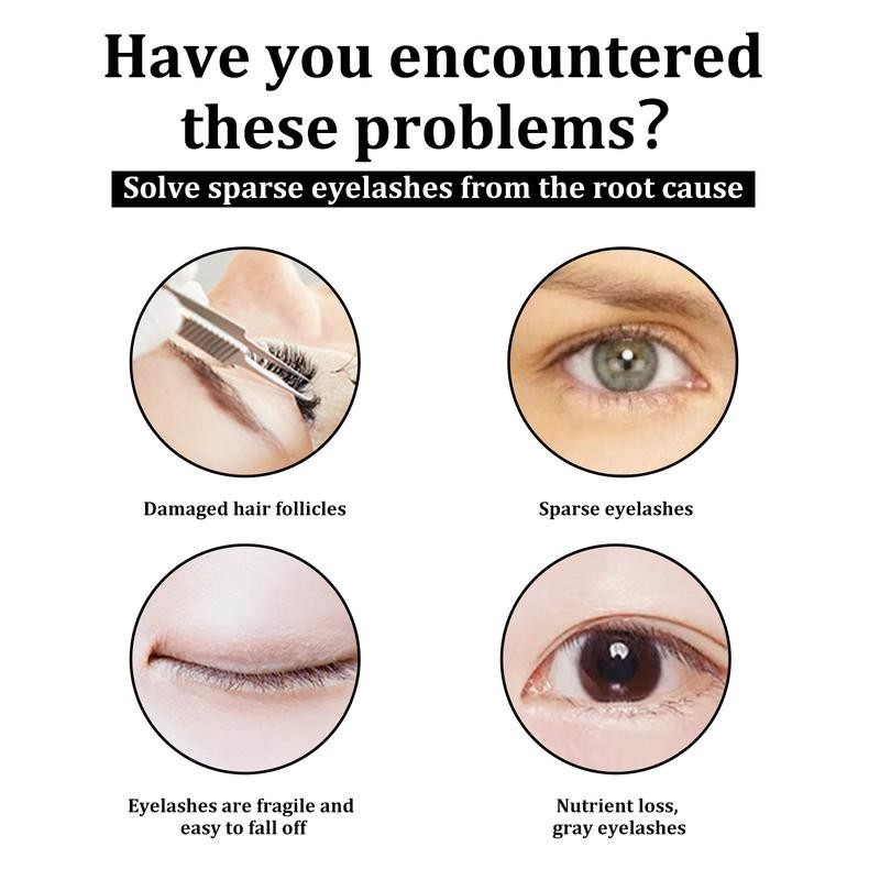 EELHOE Natural Fiber Eyelash Growth Liquid， Moisturizing, Smudge-Proof Formula for