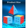 TWSTYFAL Speed Cube Set - Pyramid, 2x2 and 3x3x3 Magic