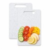 2PCS 15cmx25cm Small Chopping Board,Plastic Chopping Board(White)