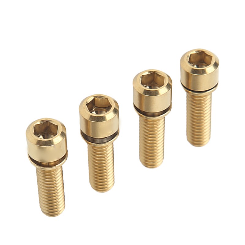 Bike Stem Bolts Screw M6 20mm Accurate Thread Rustproof Reliable
